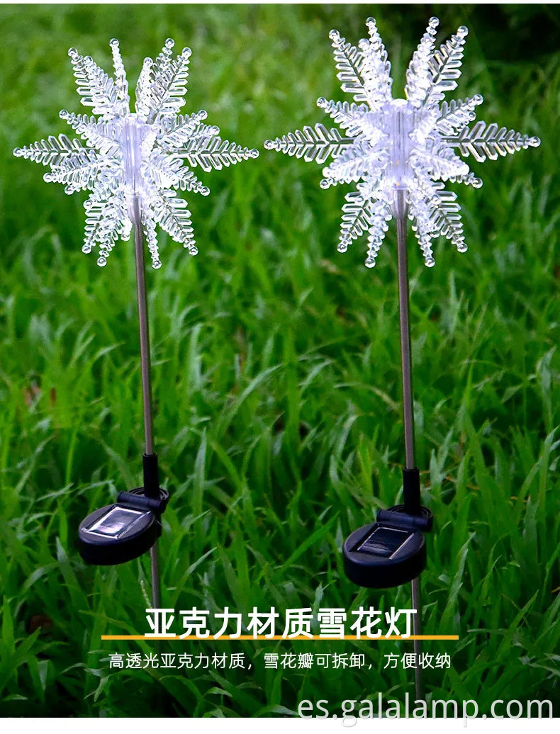 Vibrantes luces del festival LED con energía solar para jardines al aire libre